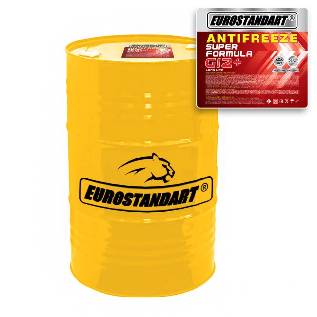 Охолоджувальна рідина EUROSTANDART ANTIFREEZE SUPER FORMULA G12+ готовий